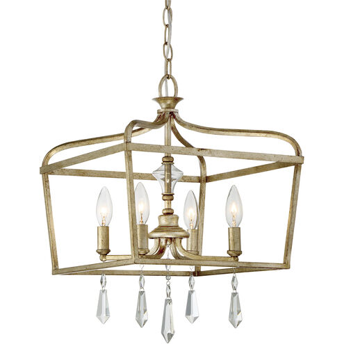 Laurel Estate 4 Light 14 inch Brio Gold Pendant Ceiling Light