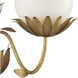 Mirasole 2 Light 28 inch Contemporary Gold Leaf Wall Sconce Wall Light