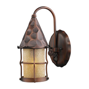 Greenville 1 Light 14 inch Antique Copper Outdoor Sconce