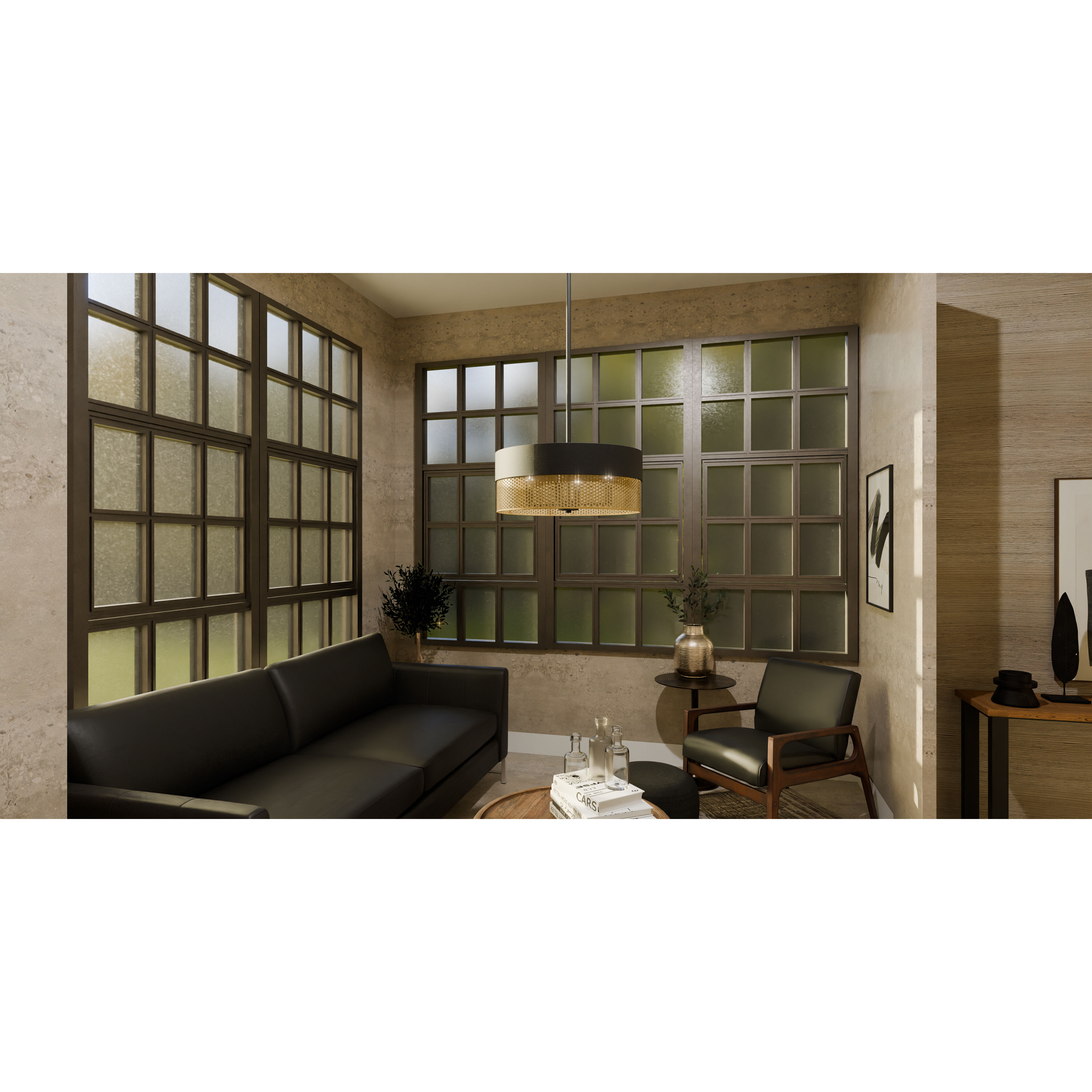 Alani 4 Light 20 inch Matte Black Pendant Ceiling Light