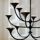Larkin 12 Light 41.5 inch Black Gesso Chandelier Ceiling Light
