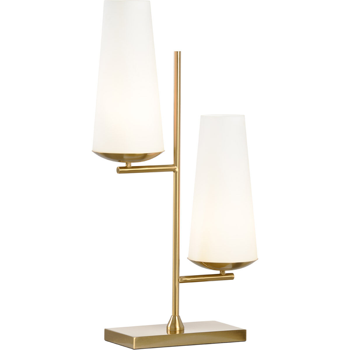 Wildwood 30 inch 60 watt Antique Brass/Matte White Table Lamp Portable Light 