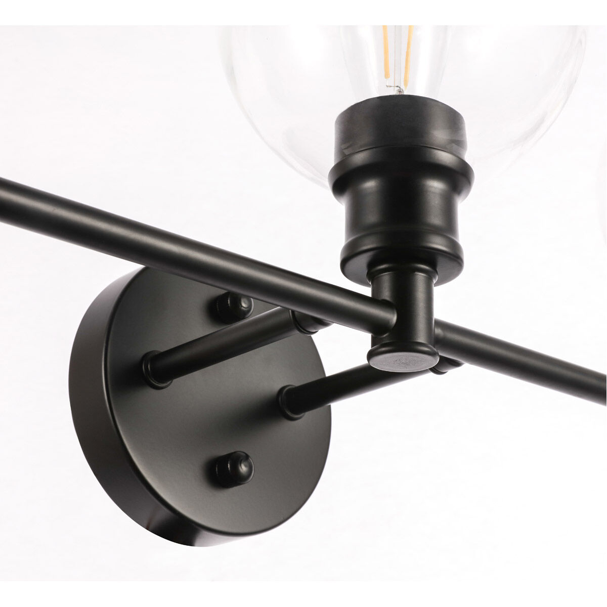 Collier 3 Light 28 inch Black Wall sconce Wall Light