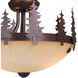 Yosemite LED Burnished Bronze Fan Light Kit