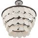 Olyra 12 Light 31.75 inch Plated Dark Bronze Convertible Pendant/Semi-Flush Mount Ceiling Light