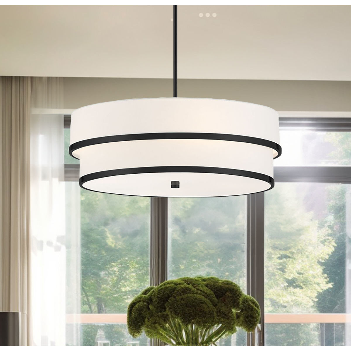 Cascade 4 Light Coal Pendant Ceiling Light