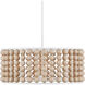 Holcroft 6 Light 32.25 inch Sandstone/Sugar White Chandelier Ceiling Light