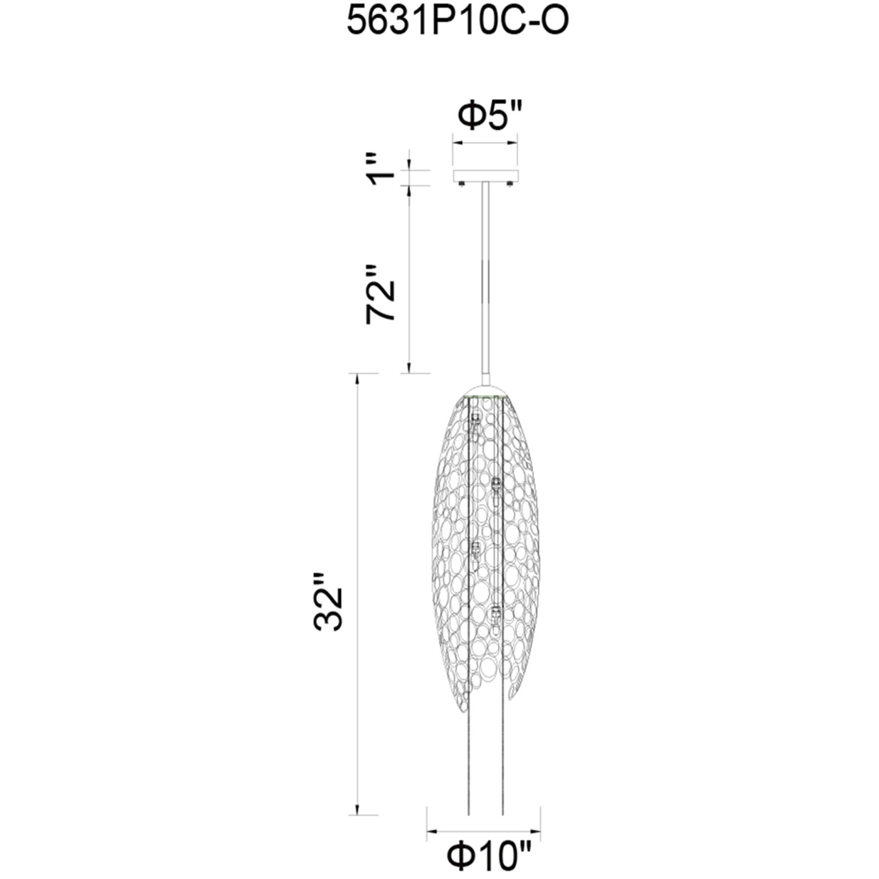 Victoria 4 Light 10 inch Chrome Down Mini Pendant Ceiling Light