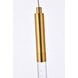 Ruelle 1 Light 5 inch Gold Pendant Ceiling Light