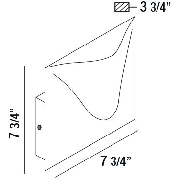 Haven LED 8 inch Marine Grey Outdoor Wall Mount
