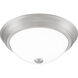 Erwin 2 Light 13 inch Brushed Nickel Flush Mount Ceiling Light