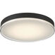 Mona 19.75 inch Matte black Flush Mount Ceiling Light