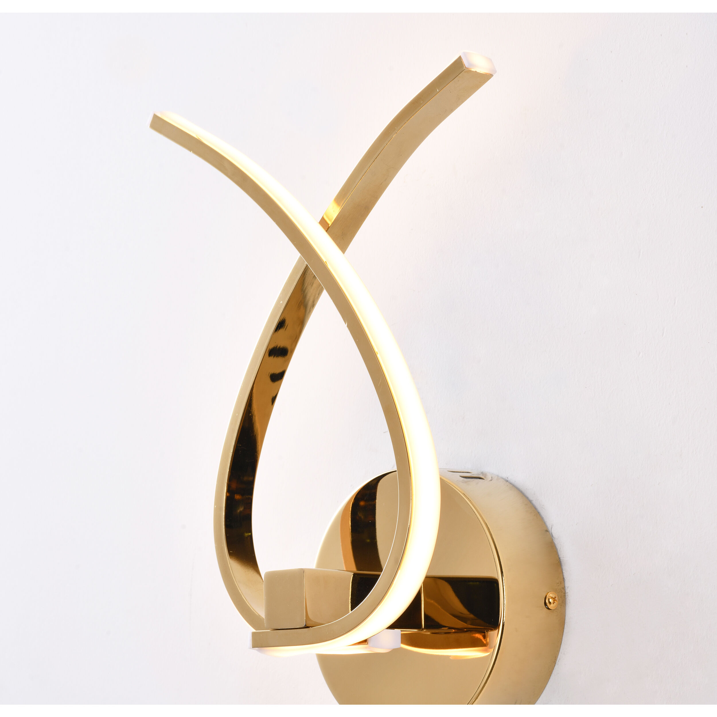 Canada Wall Sconce Wall Light, Gold Aluminum Frame