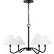 Drew & Jonathan Scott Eldon 4 Light 29.5 inch Midnight Black Chandelier Ceiling Light