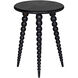 Rebecca 26.5 X 19.5 inch Cinder Black Side Table
