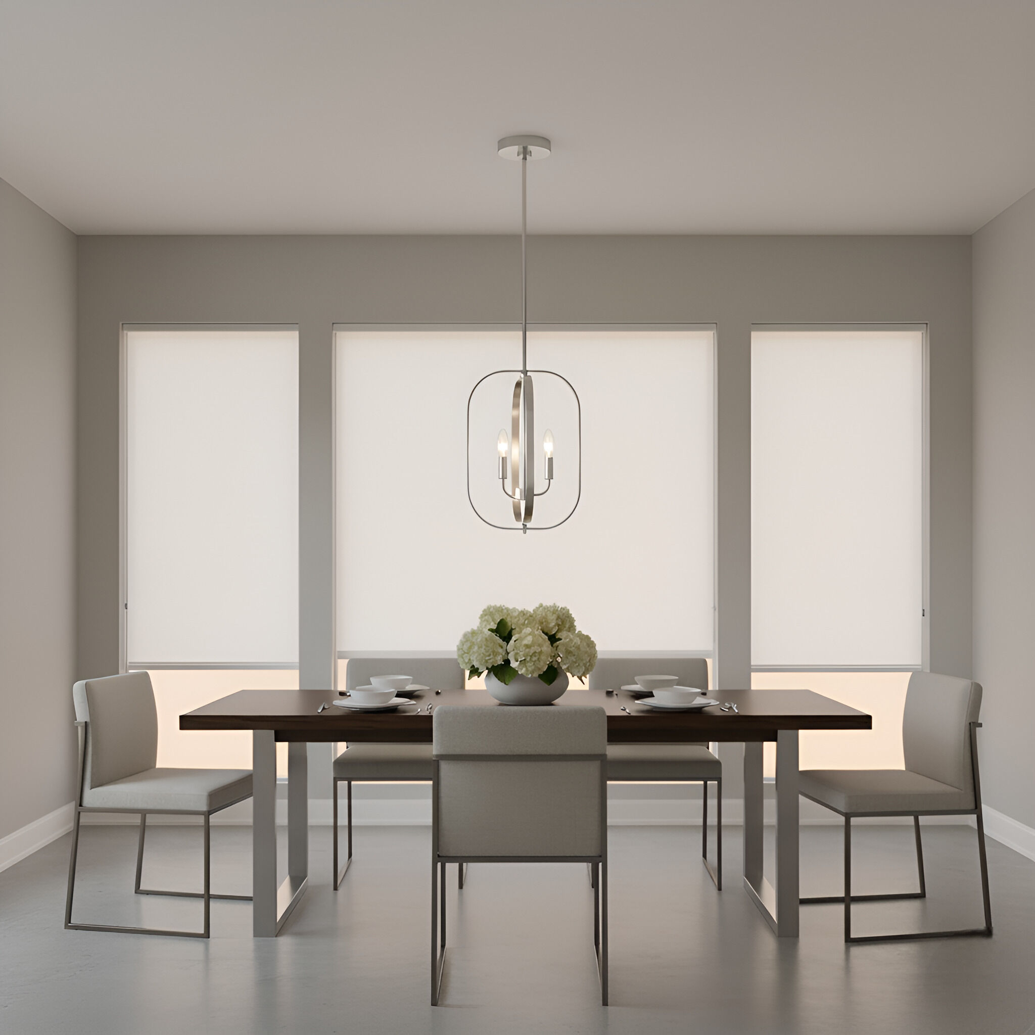 Loretto 3 Light 10.88 inch Brushed Nickel Chandelier Ceiling Light