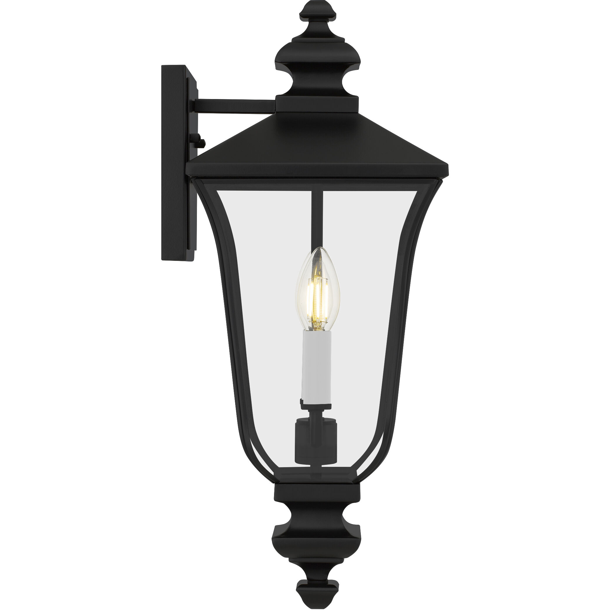 Farley 2 Light 20 inch Matte Black Outdoor Wall Lantern
