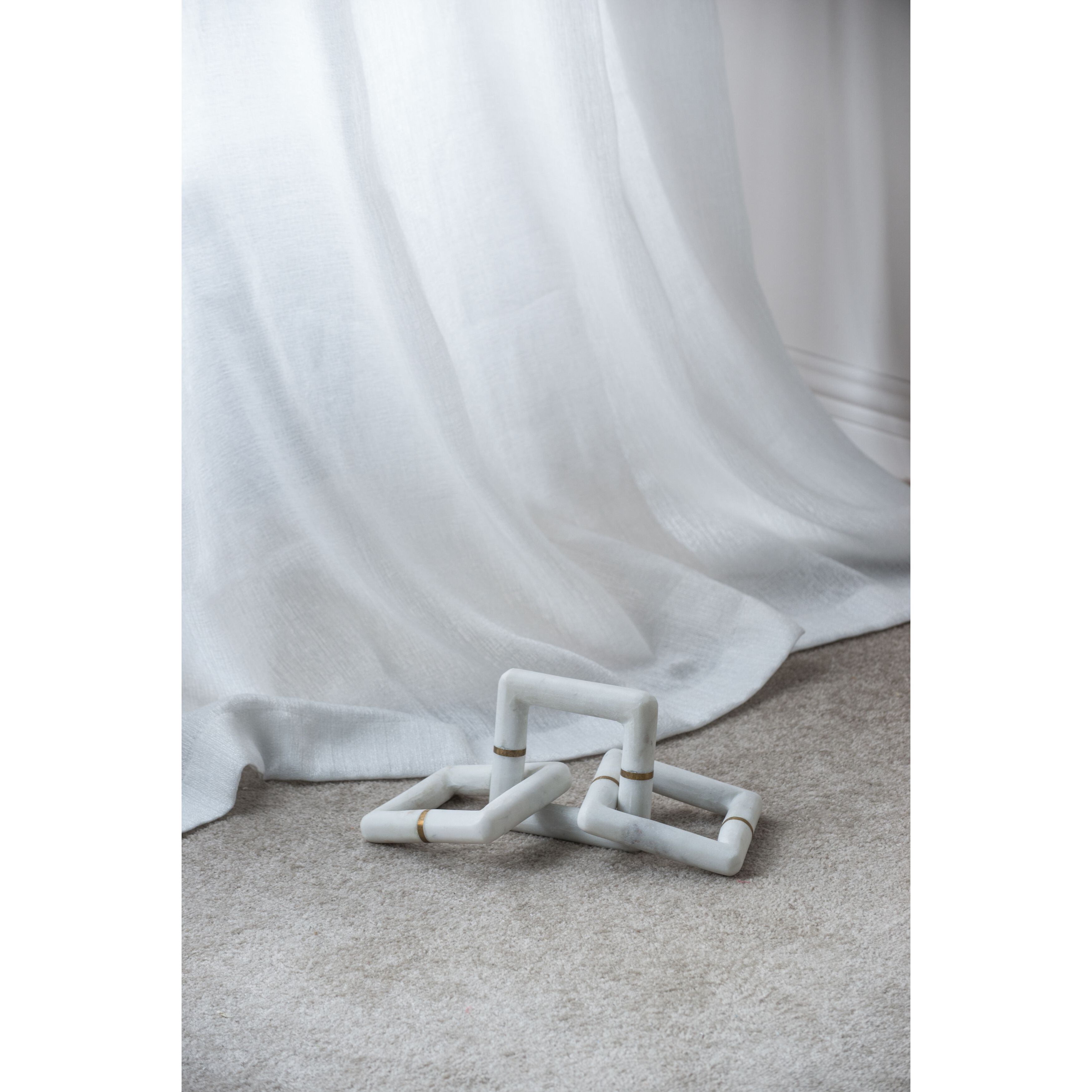 Anita White/Gold Marble Chain