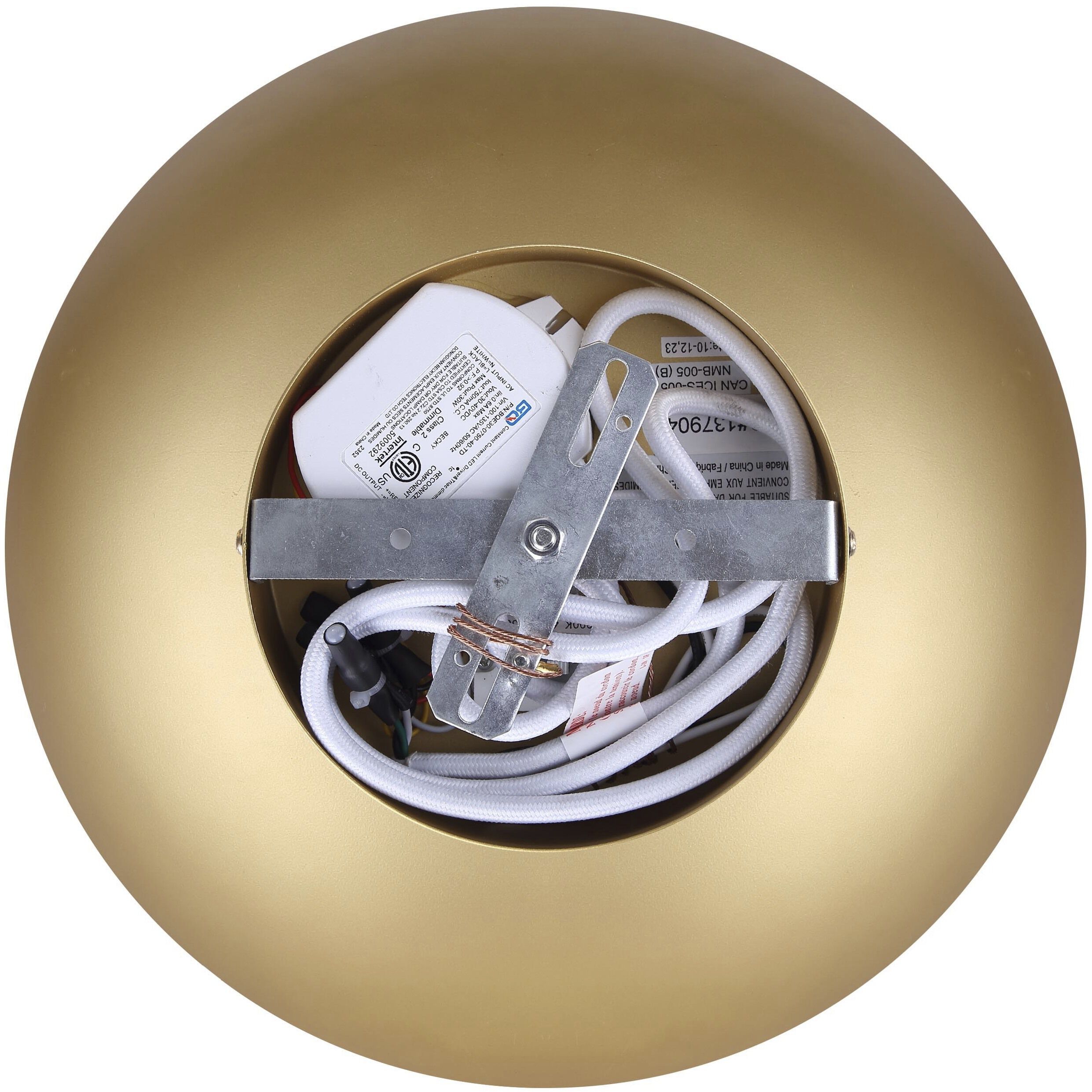 Kelvin LED 15.75 inch Gold Pendant Ceiling Light