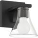 Gilford 1 Light 7.25 inch Matte Black Vanity Light Wall Light