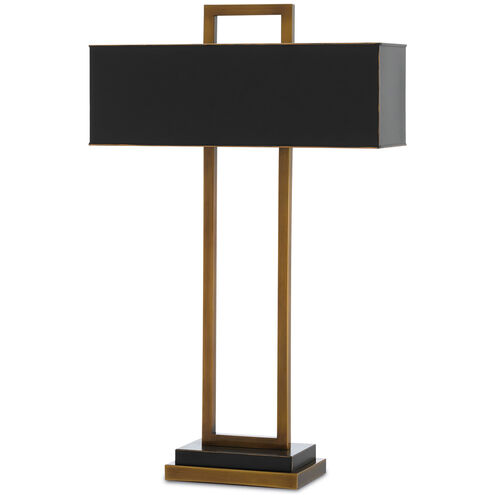 Otto 31 inch 40 watt Antique Brass/Oil Rubbed Bronze Table Lamp Portable Light