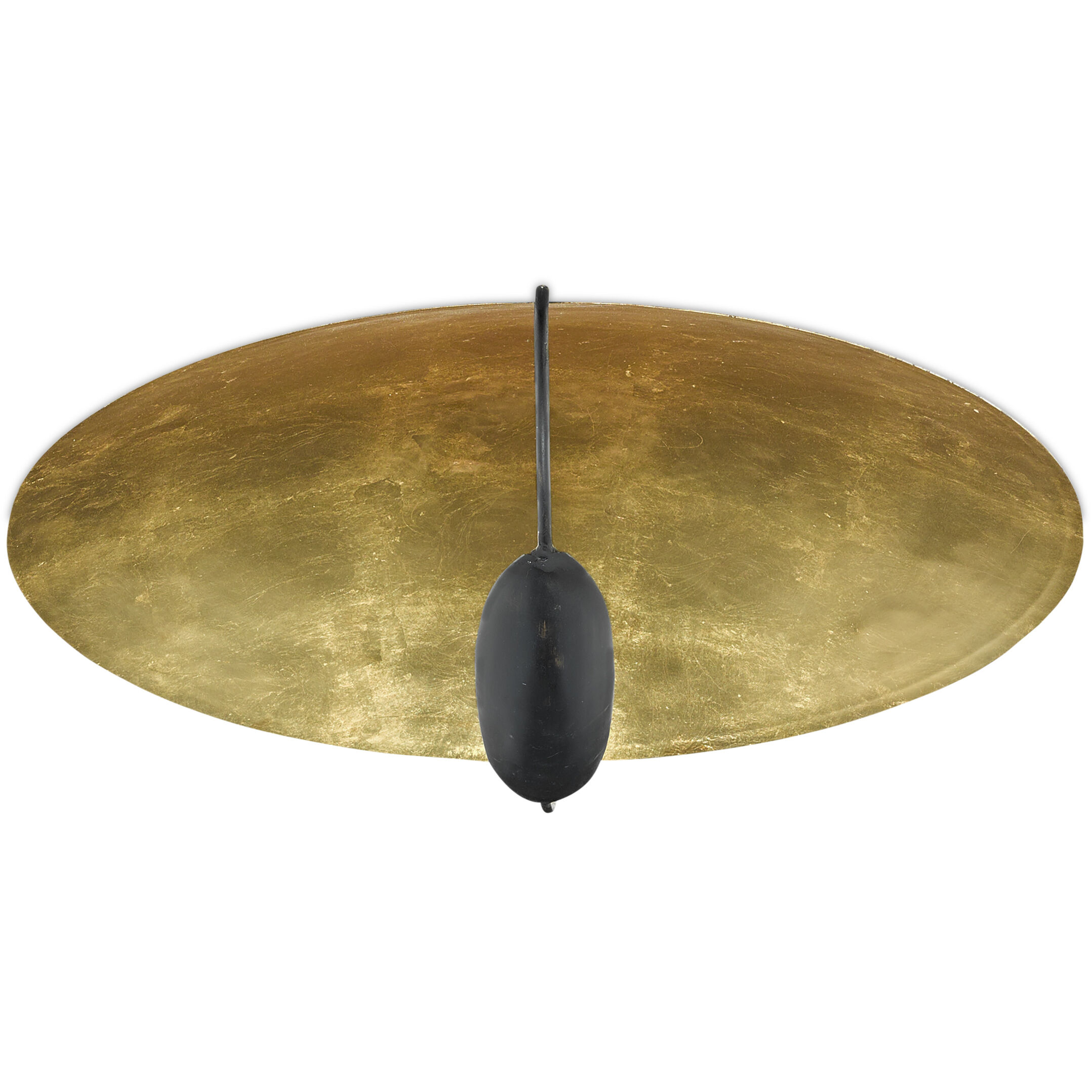 Pinders 2 Light 27.75 inch Contemporary Gold Leaf/French Black Flush Mount Ceiling Light
