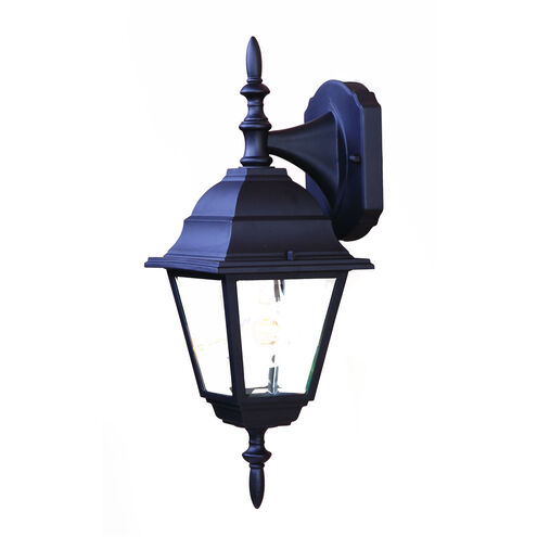 Builder's Choice 1 Light 16 inch Matte Black Exterior Wall Mount