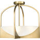Devon 4 Light 18 inch Modern Gold Semi Flush Mount Ceiling Light