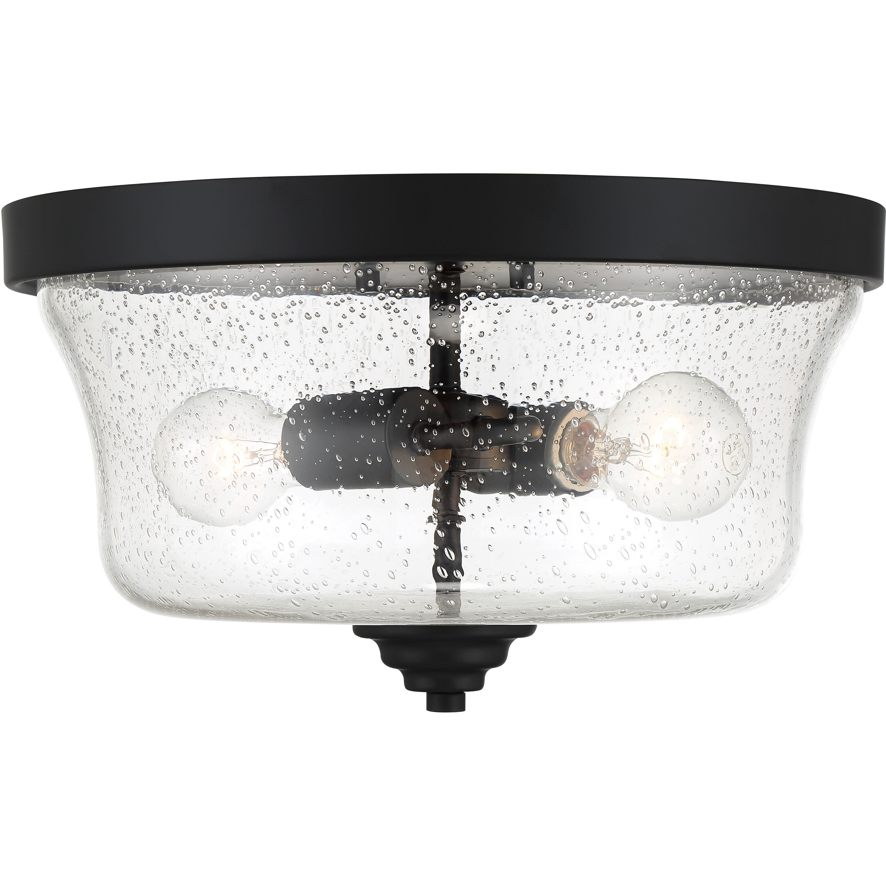 Shyloh 2 Light 14 inch Coal Flush Mount Ceiling Light