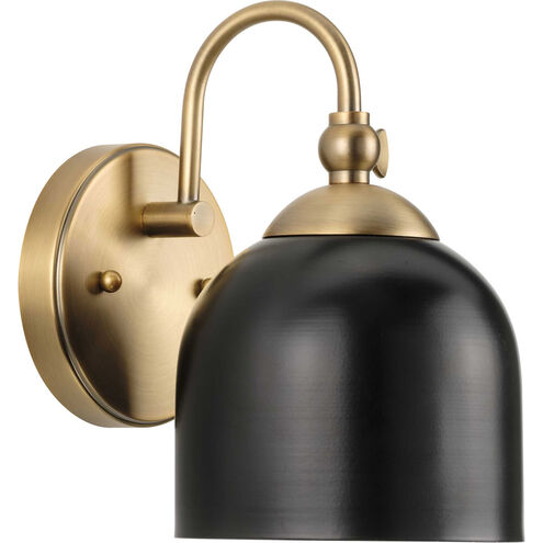 Dalton 1 Light 7 inch Vintage Brass Bath Vanity Wall Light