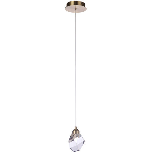 Euclid 3.88 inch Brass Pendant Ceiling Light