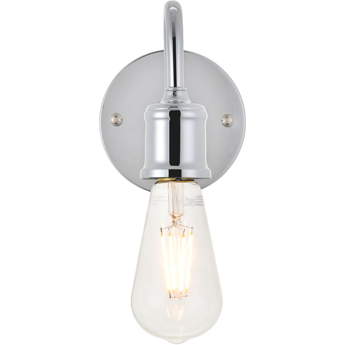 Serif 1 Light 5 inch Chrome Wall Sconce Wall Light