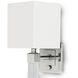 Metro 1 Light 6 inch Polished Nickel Wall Sconce Wall Light