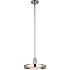 Chapman & Myers Ruhlmann LED 14 inch Polished Nickel Factory Pendant Ceiling Light