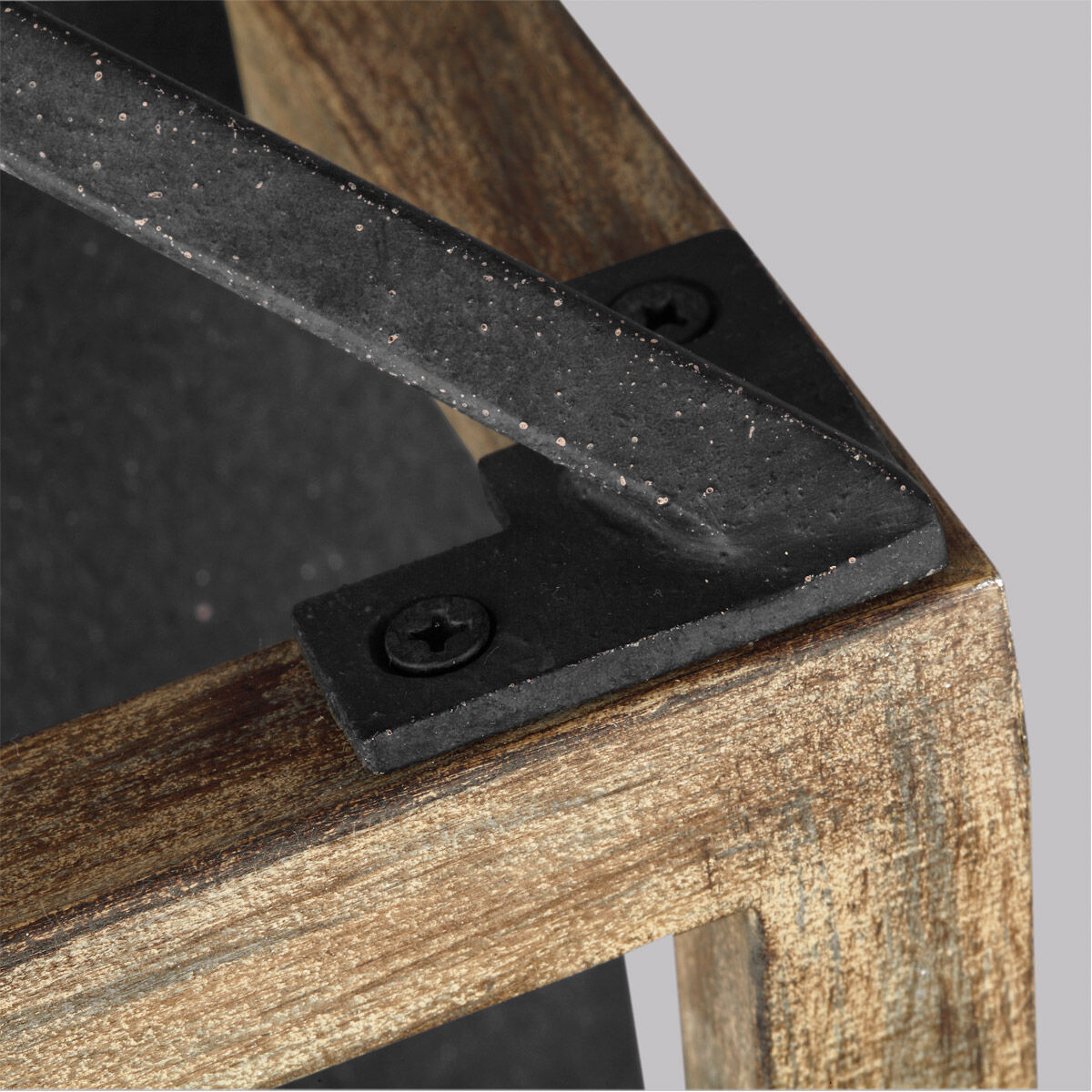 Sean Lavin Gannet 1 Light 8.63 inch Weathered Oak Wood / Antique Forged Iron Wall Sconce Wall Light