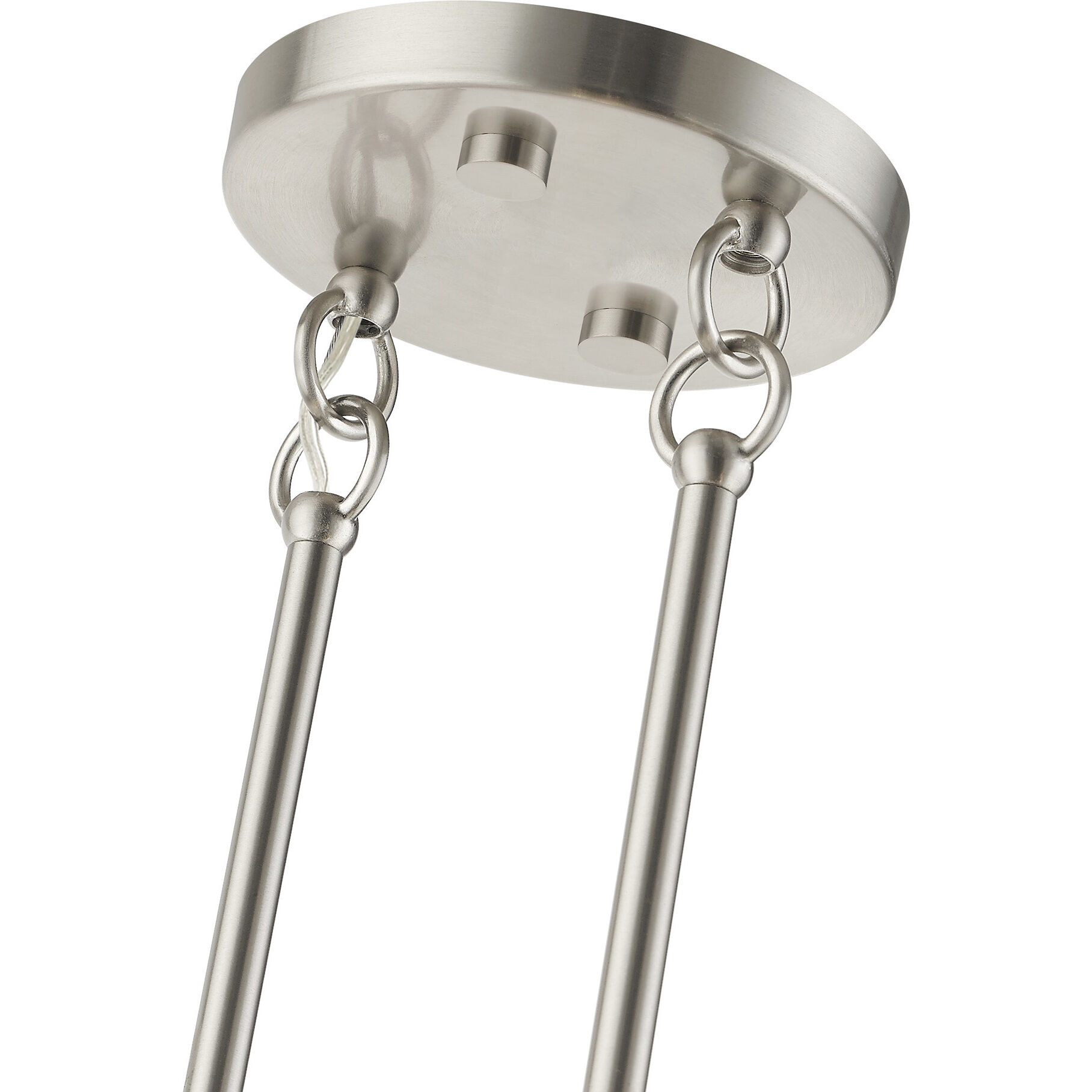 Bannister 8 Light 42 inch Brushed Nickel Linear Chandelier Ceiling Light, Large