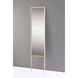 Monty 65.13 X 15 inch White with Natural Paper Veneer on MDF shelf Leaning Mirror