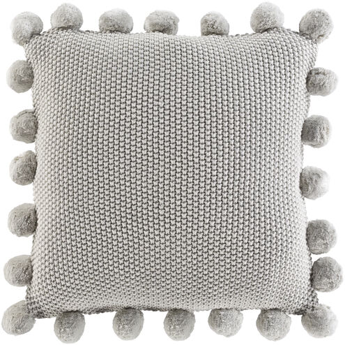 Pomtastic 20 X 20 inch Light Gray Pillow Kit, Square