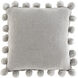Pomtastic 18 X 18 inch Light Gray Pillow Kit, Square