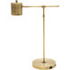 Morris 22 inch 6.2 watt Antique Brass Table Lamp Portable Light, with USB Port