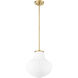 Newbury 1 Light 13 inch Modern Gold Pendant Ceiling Light