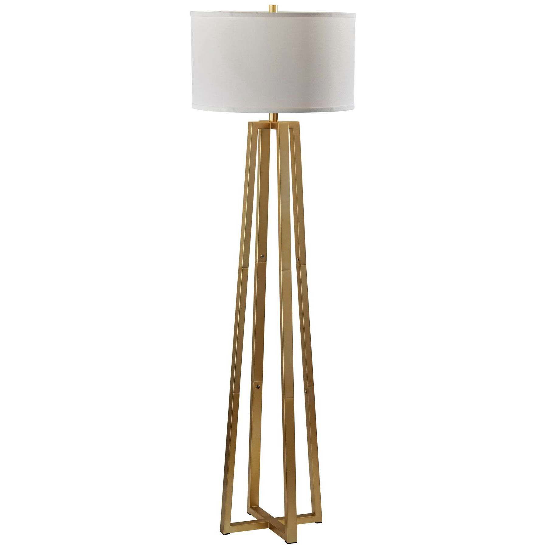 Oakley 58.5 inch 150.00 watt Antique Brass Floor Lamp Portable Light, Simplee Adesso