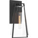 Costa 1 Light 16 inch Sand Coal Black Outdoor Wall Sconce