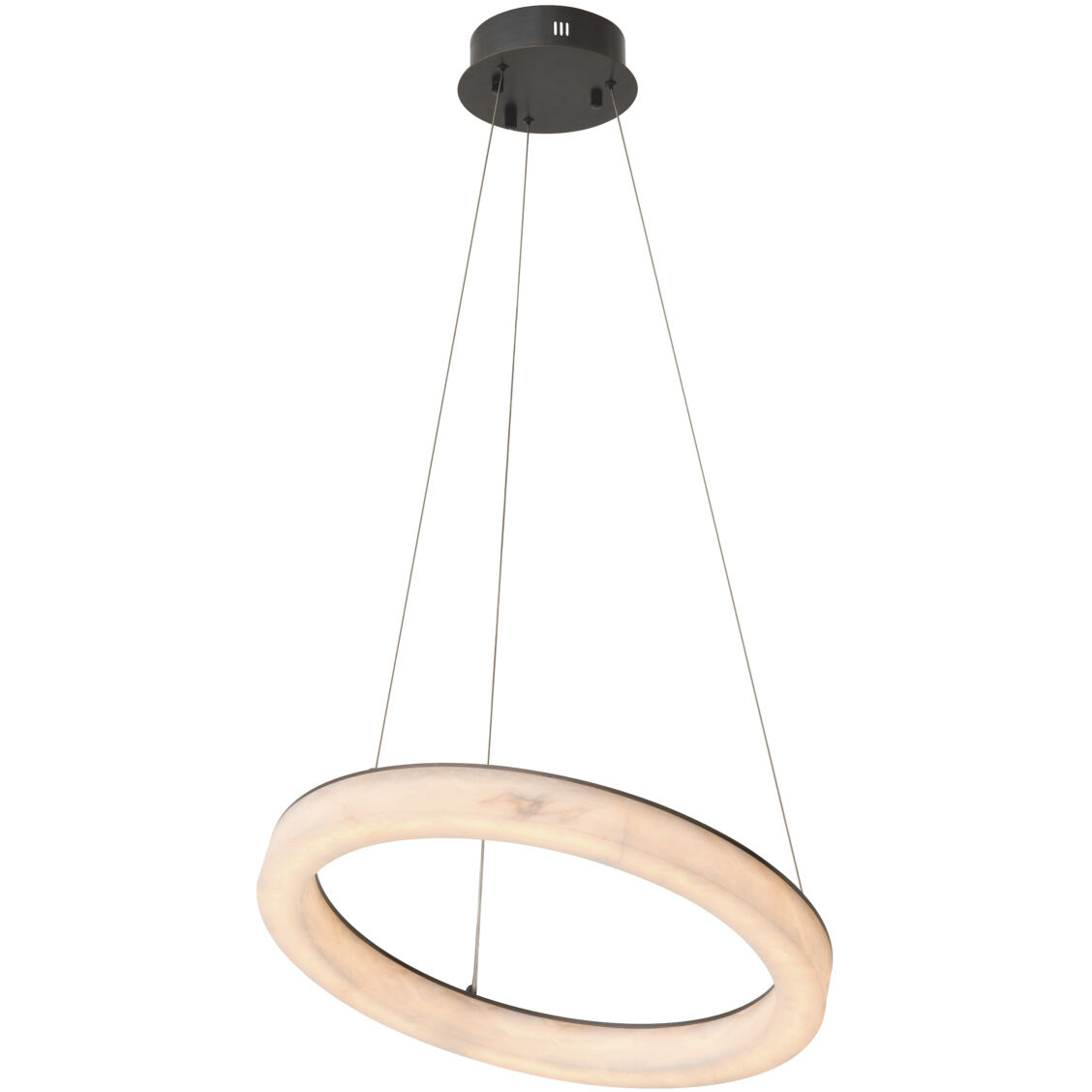 Sankt Gallen 23.62 inch Alabaster with Bronze Highlight Chandelier Ceiling Light, Small