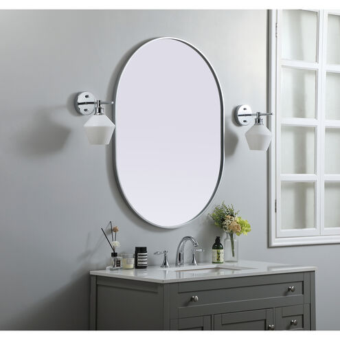 Asha 40 X 30 inch Silver Mirror in 30 x 40