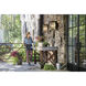 Walker Outdoor Wall Mount Lantern in Buckeye Bronze, Non-LED, Large