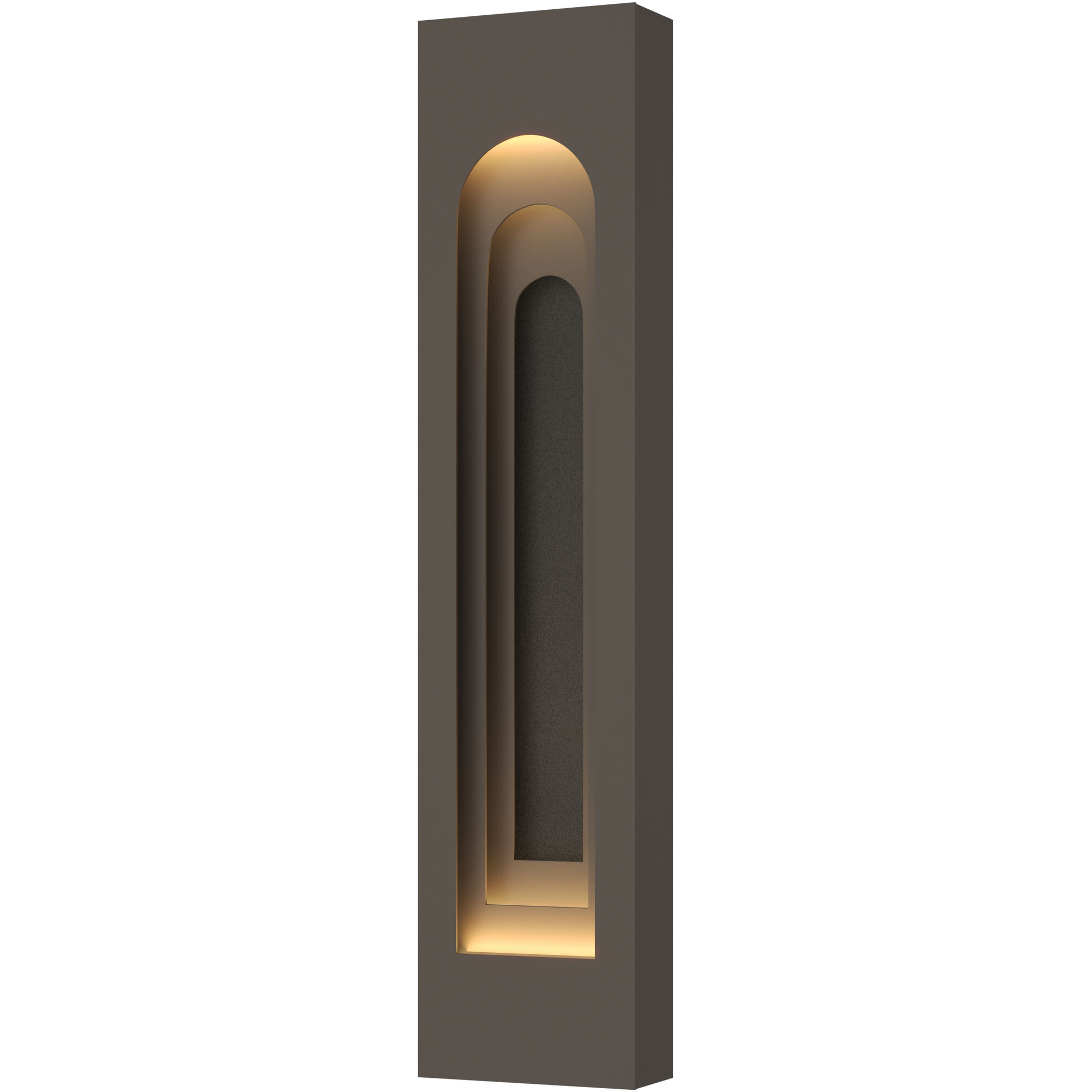 Art + Alchemy Procession Arch 2 Light 40 inch Coastal Dark Smoke with Coastal Natural Iron Outdoor Wall Light in Coastal Dark Smoke/Coastal Natural Iron