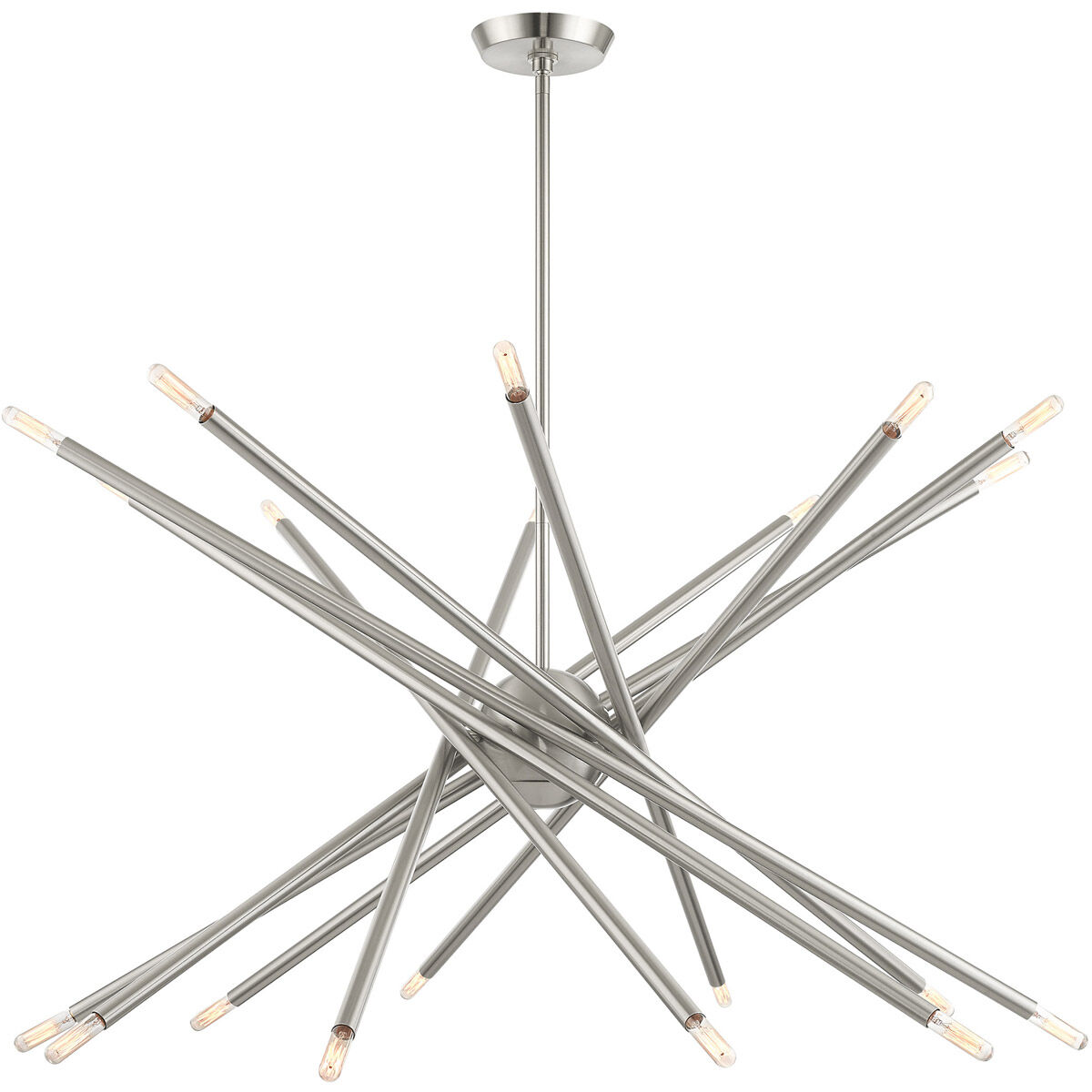 Soho 20 Light 38 inch Brushed Nickel Chandelier Ceiling Light