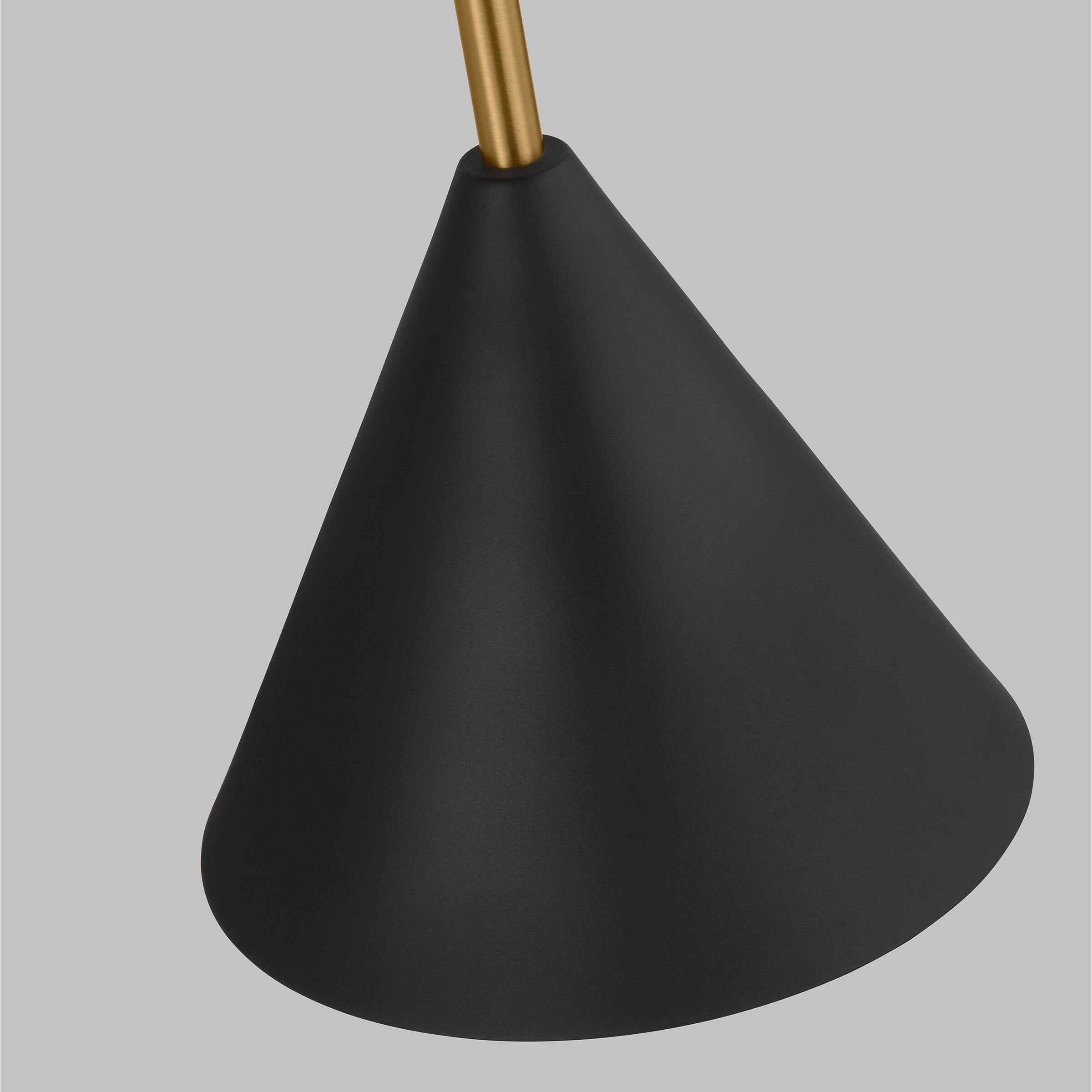 AERIN Cosmo Bath Vanity Wall Sconce Wall Light in Midnight Black / Burnished Brass