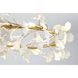 Canada 8 Light 31.5 inch Brass and Matte White Chandelier Ceiling Light